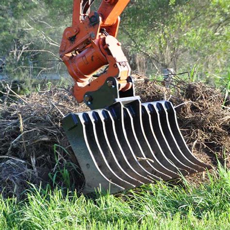 root bucket for mini excavator|mini excavator root rake.